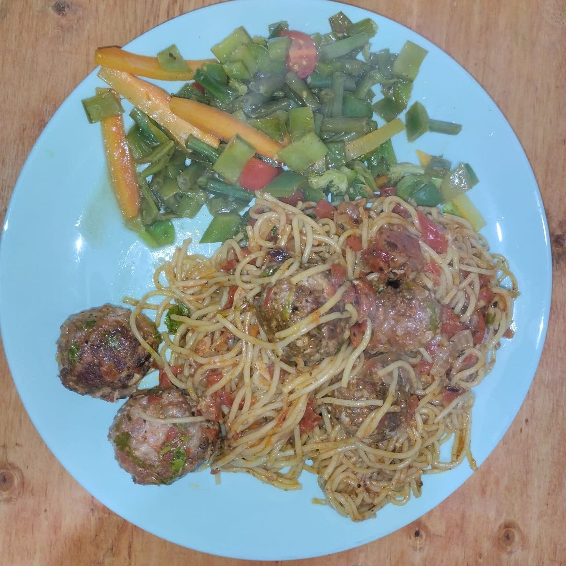Spaghetti & Meatballs (With Spinach)