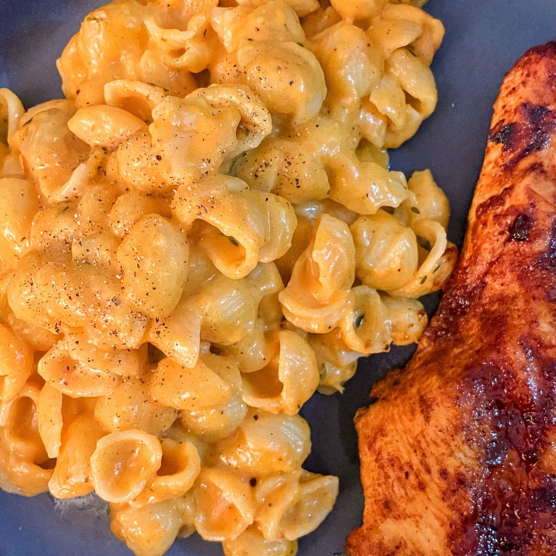 One Pot Stove-Top Pumpkin Mac and Cheese
