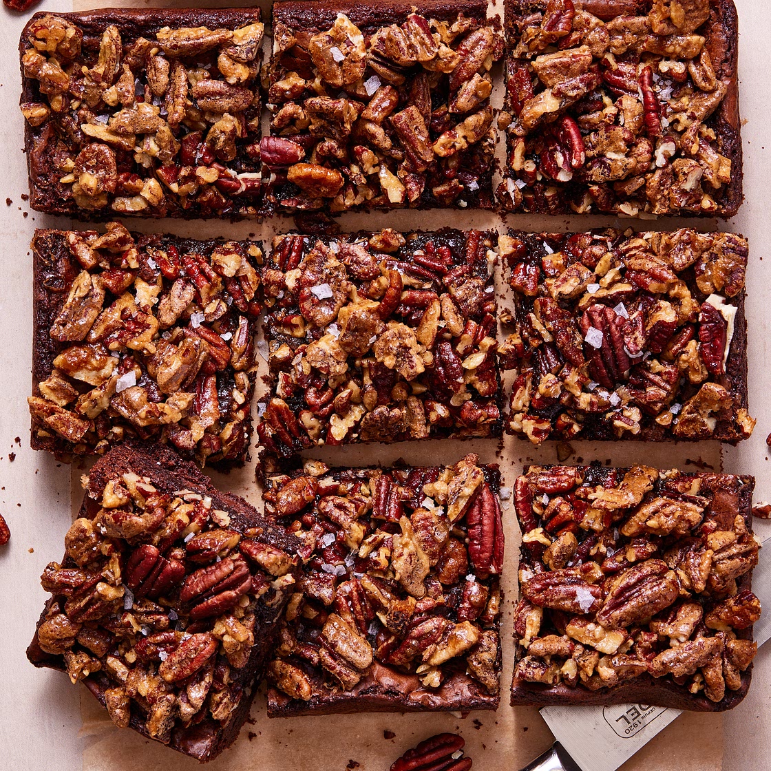 Shortcut Pecan Fudge Brownies