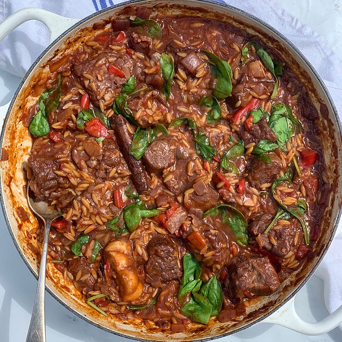 Greek Lamb & Orzo Stew