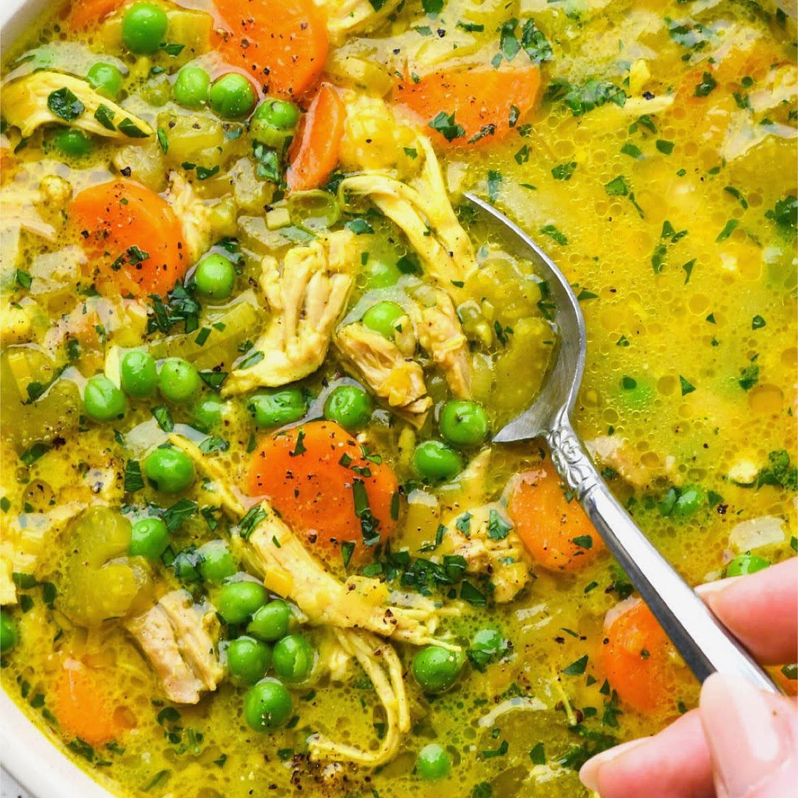Turmeric chicken soup