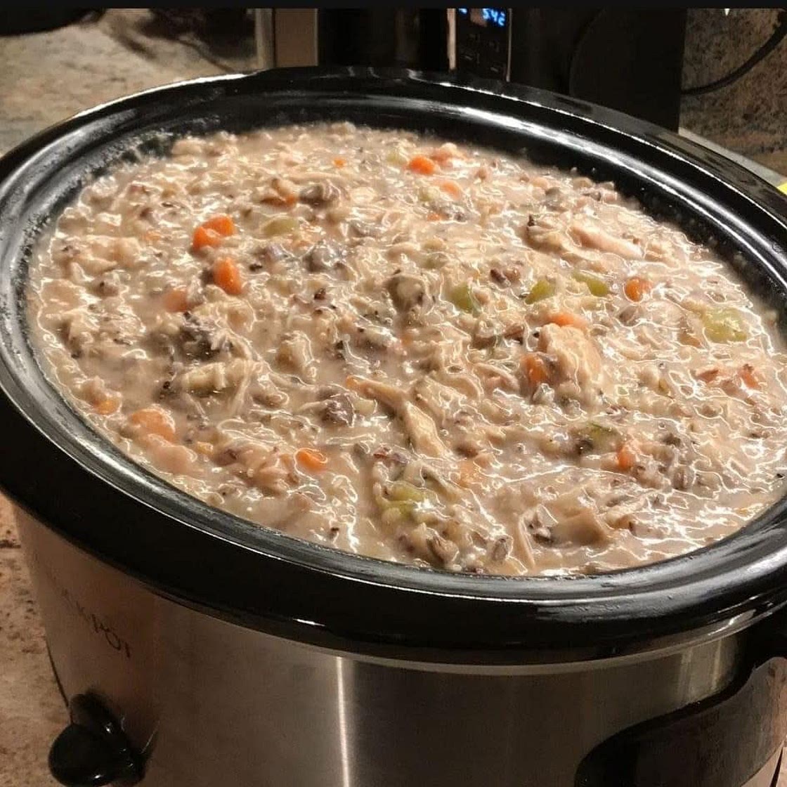 Crockpot Chicken Wild Rice Soup