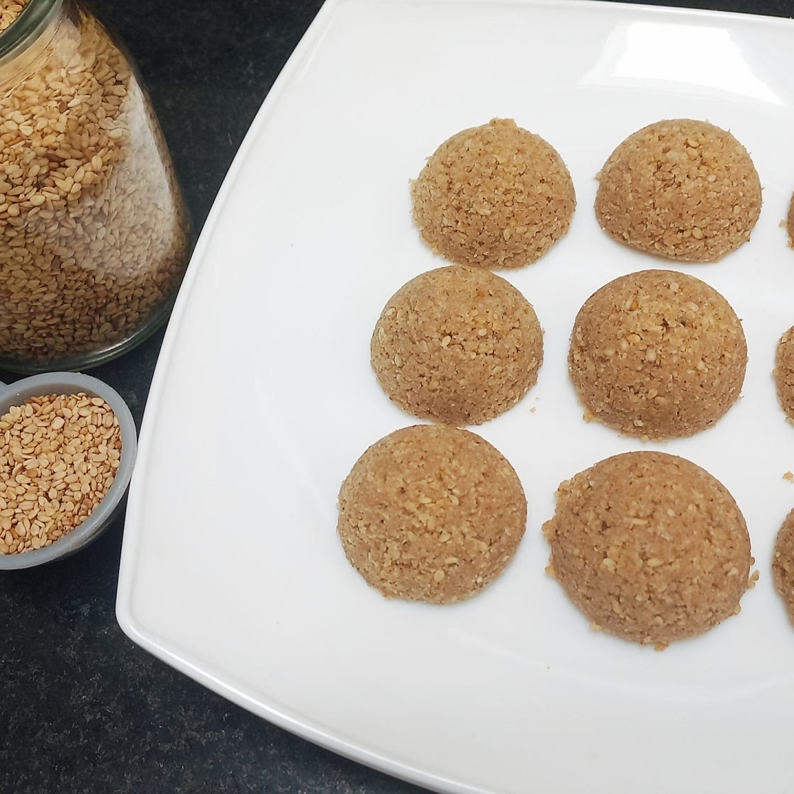 KETO. Galletas de Sésamo sin cocción, sin lácteos