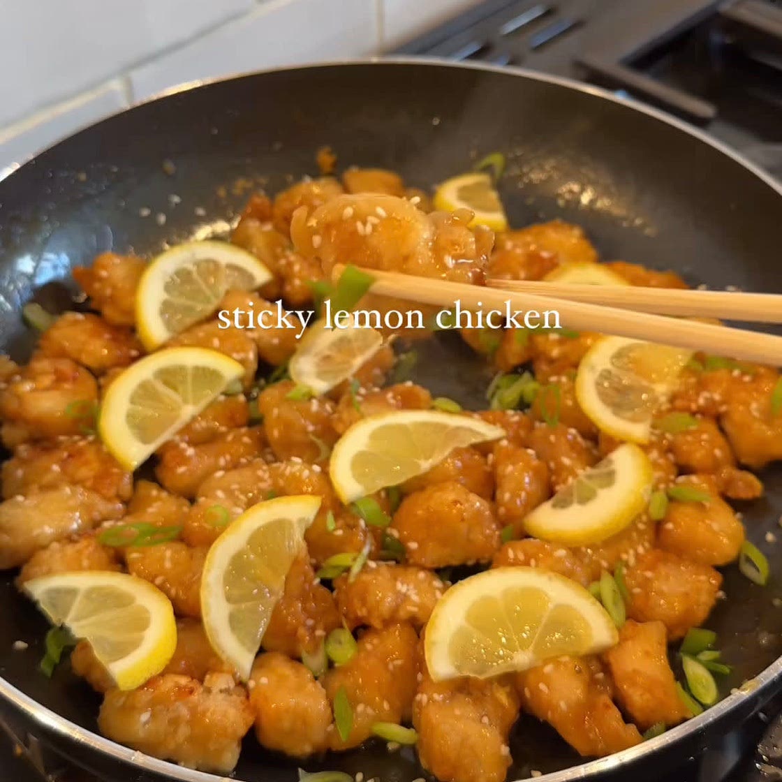 sticky lemon chicken