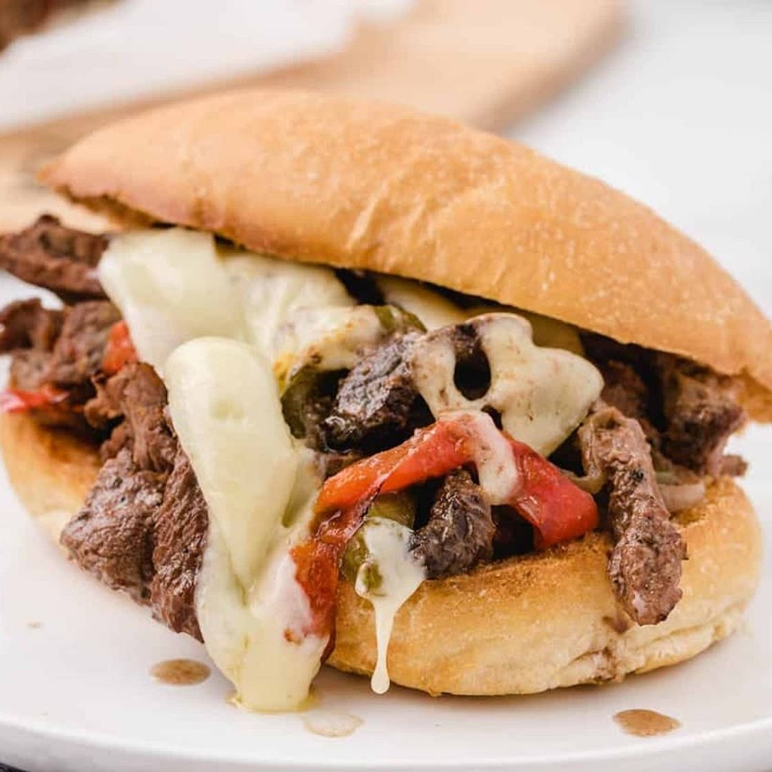Crockpot Philly Cheesesteaks
