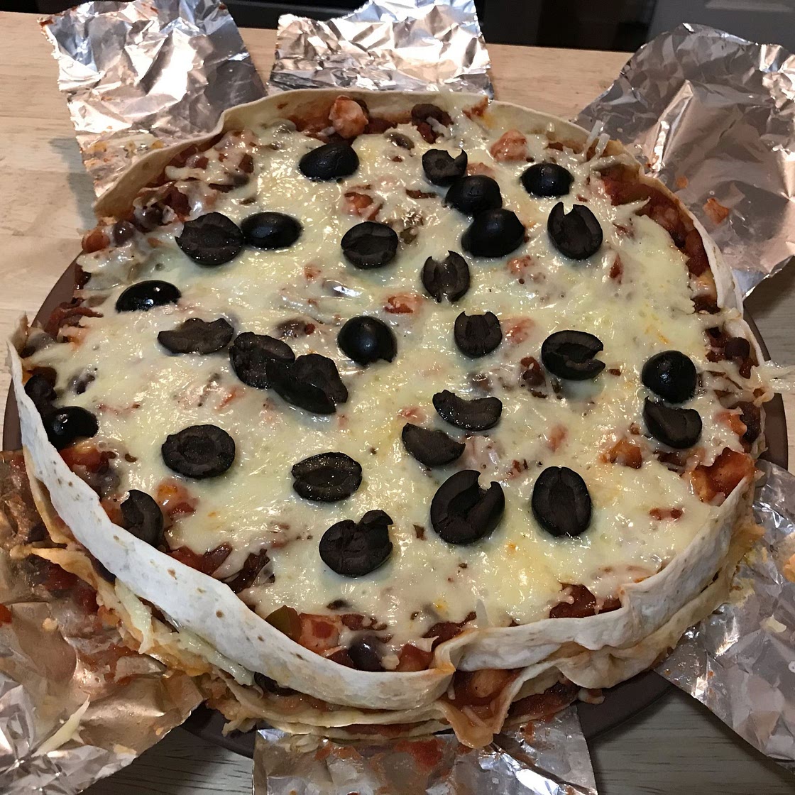 Vegetarian Tortilla Lasagna