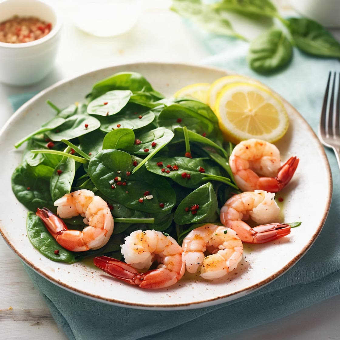Shrimp Spinach Salad
