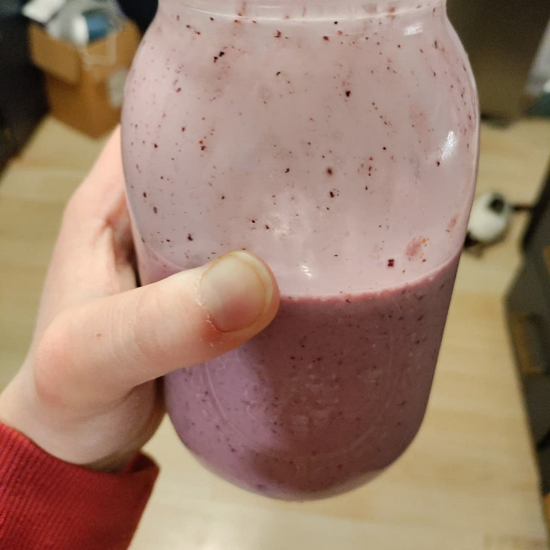 Blueberry Banana (Spinach) Smoothie