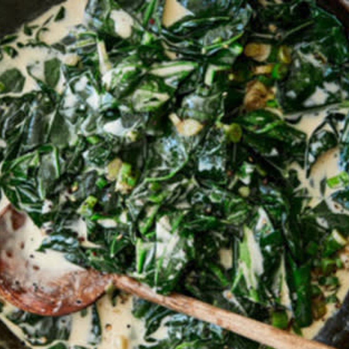 Coconut-Braised Collard Greens — Von Diaz