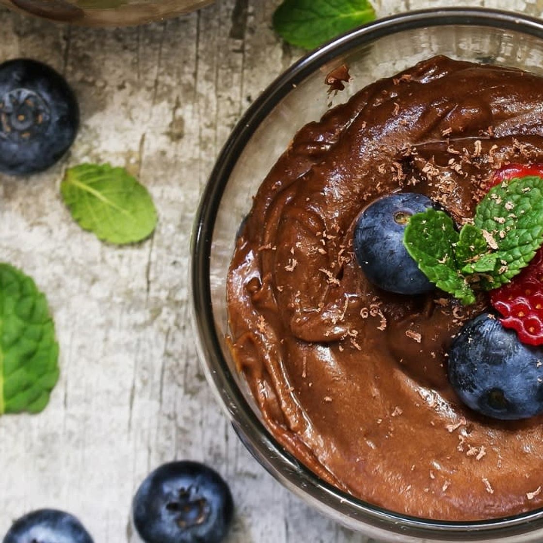 KETO. Muss de chocolate y palta.