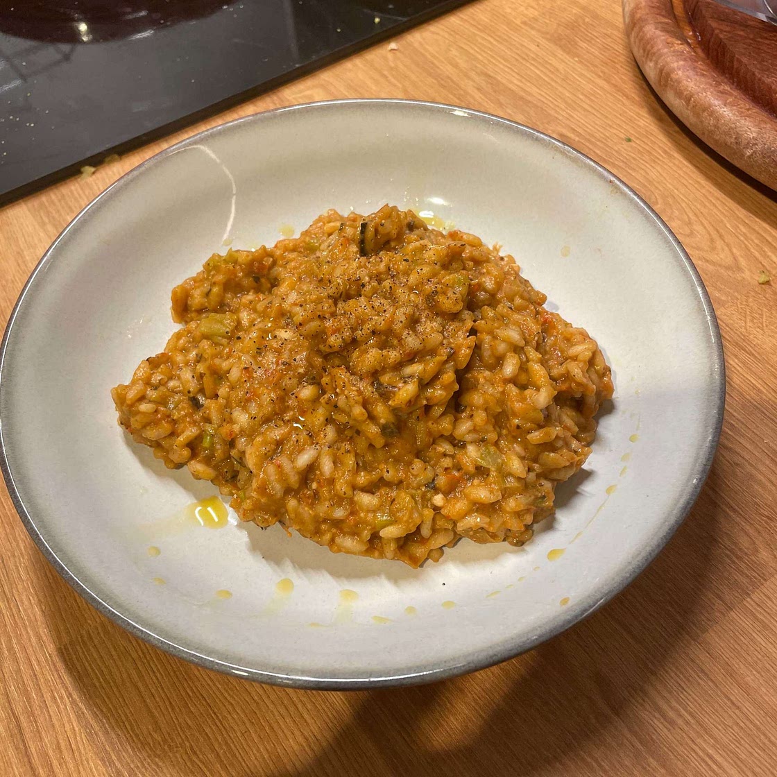 Roasted Pepper Risotto