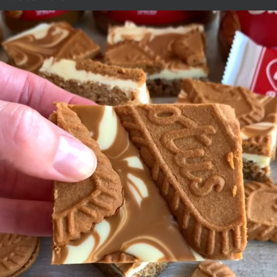 Biscoff flapjack