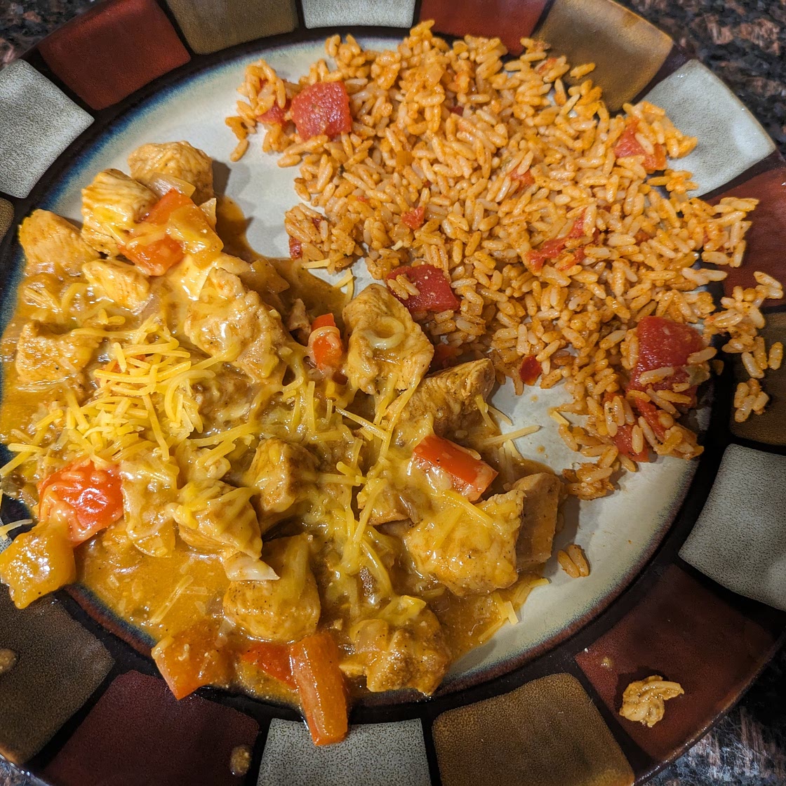 Creamy Buffalo Chicken and Peppers