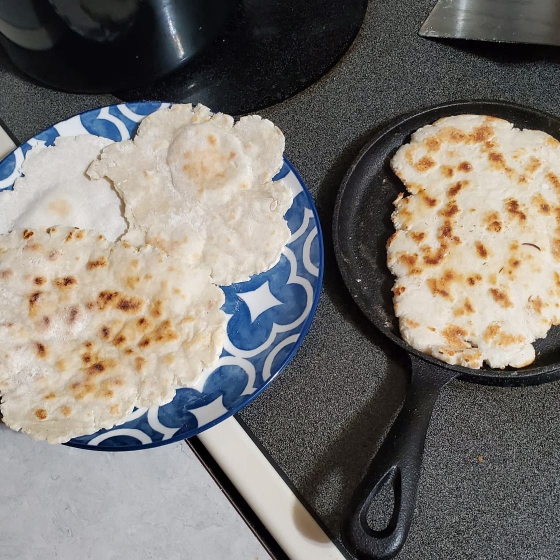Gluten Free Naan Bread Recipe (vegan, dairy free, low FODMAP)