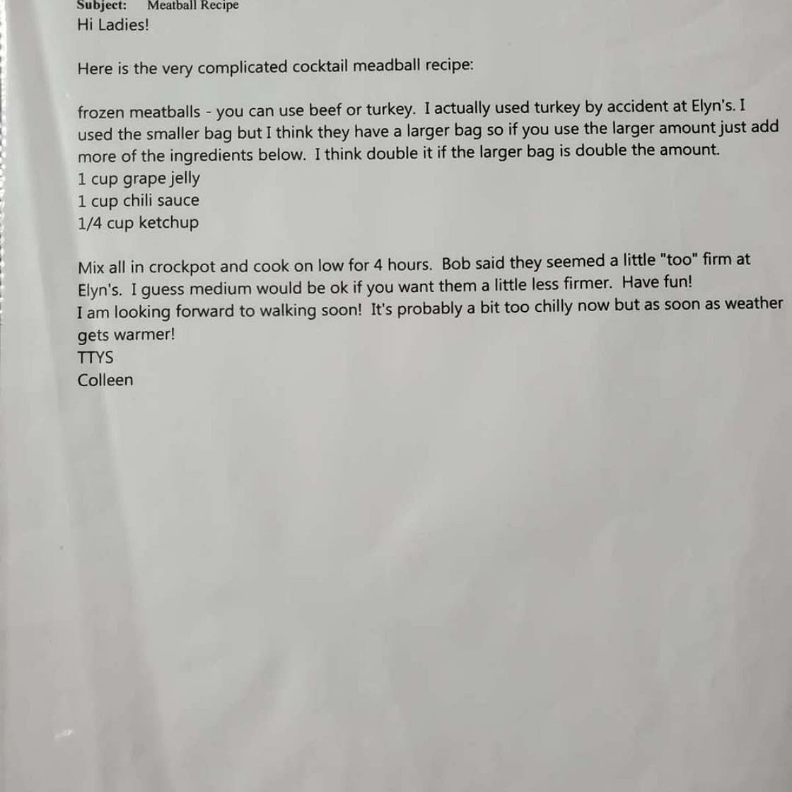 Cocktail meatballs