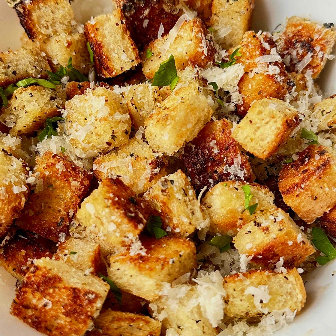  Crispy Cheesy Croutons