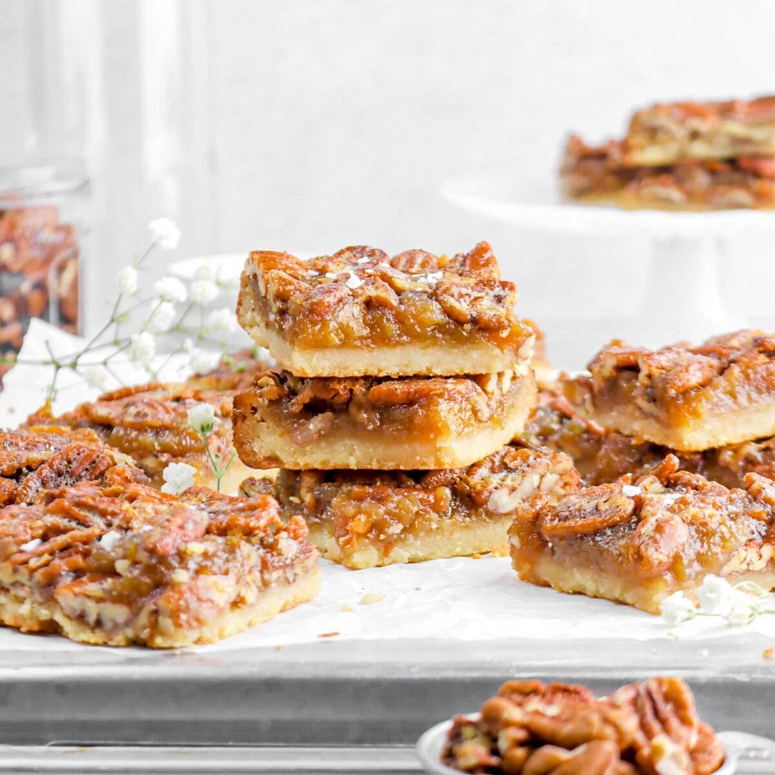 Pecan Pie Bars with Shortbread Crust