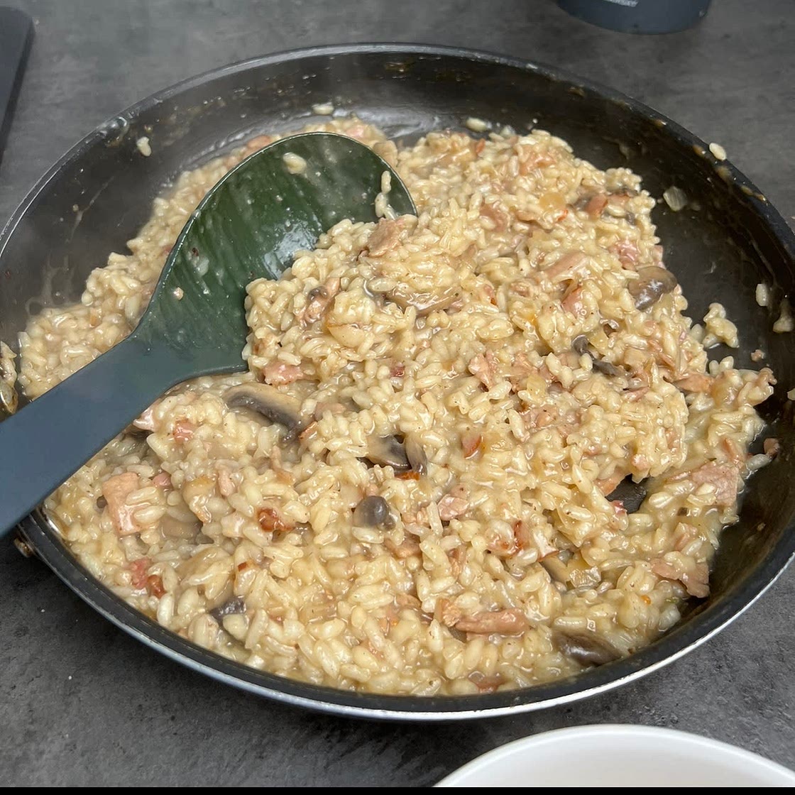 Bacon & Mushroom Risotto