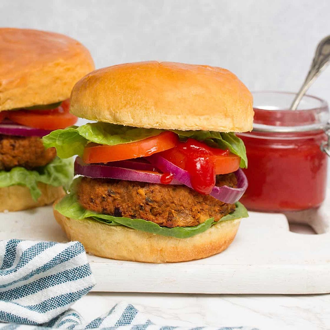 High Protein Vegan TVP Burger