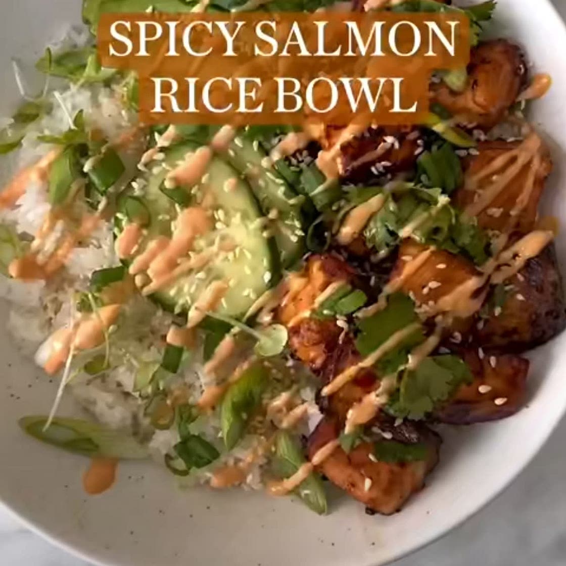 Spicy Salmon Rice Bowl