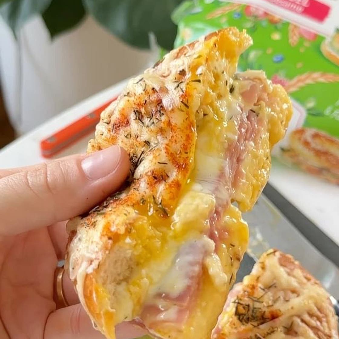 Bagel croque madame
