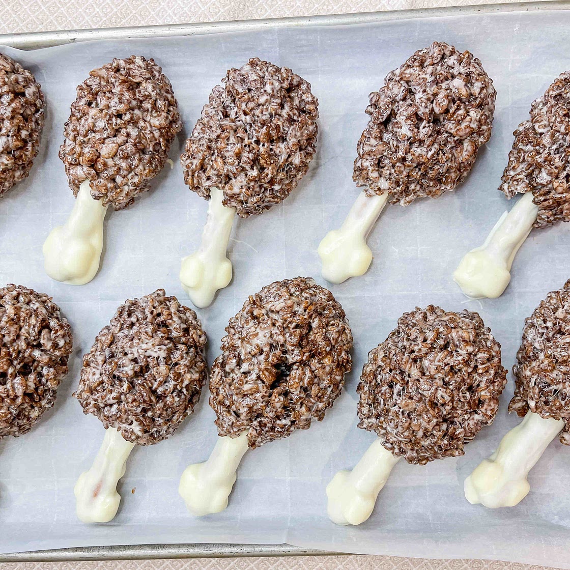 Turkey Leg Rice Krispie Treats 