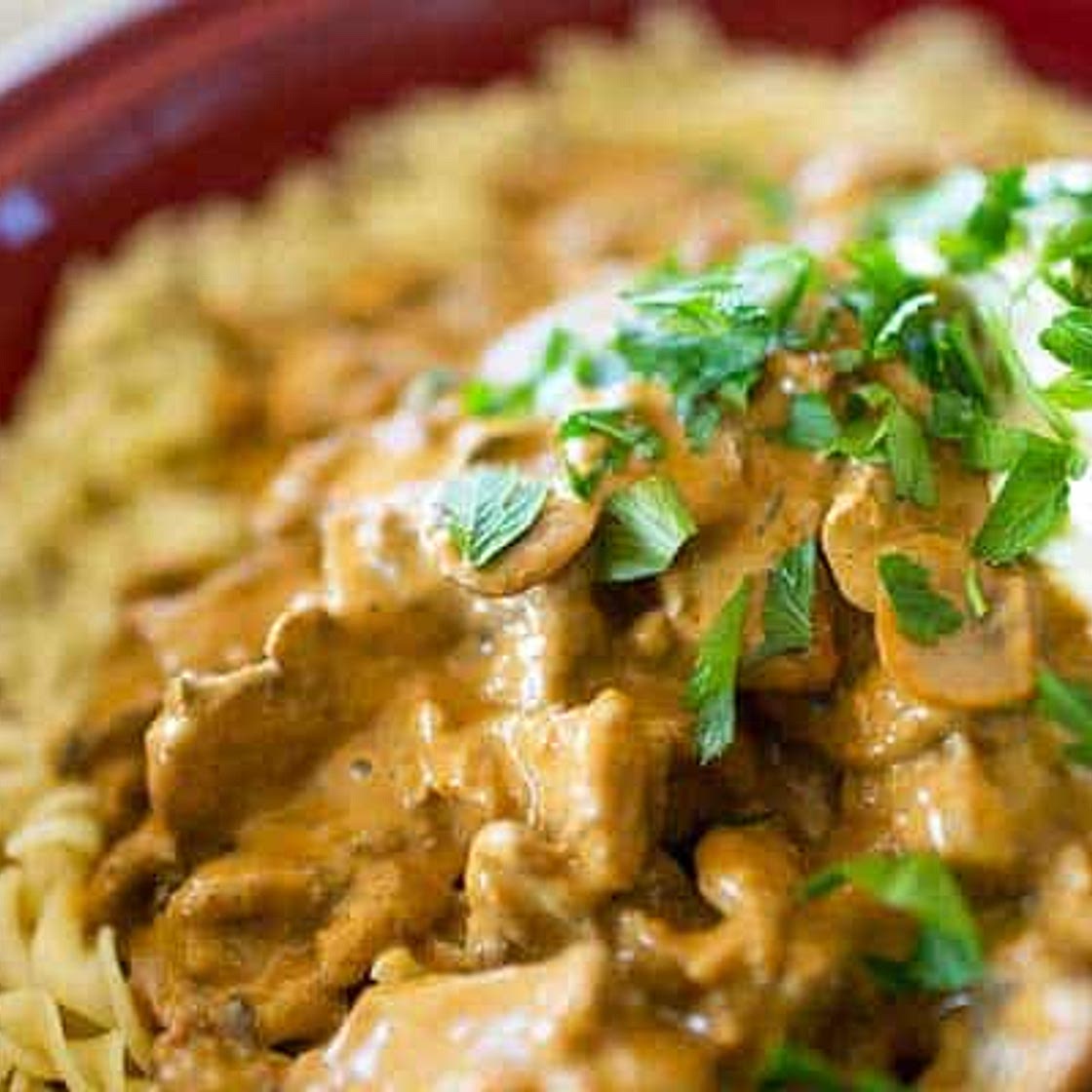 Beef Stroganoff