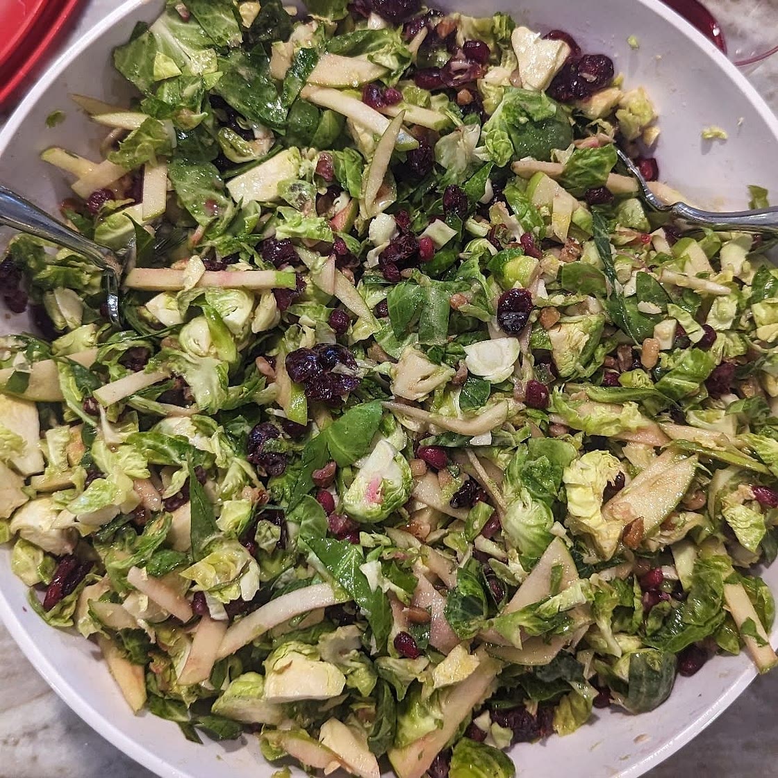 Shaved Brussels Sprouts Salad