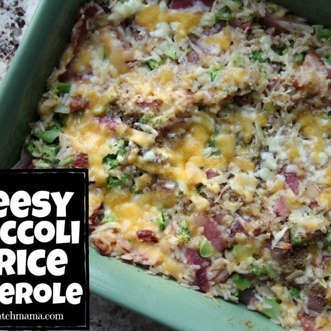 Cheesy Broccoli & Rice Casserole Recipe | Mix and Match Mama