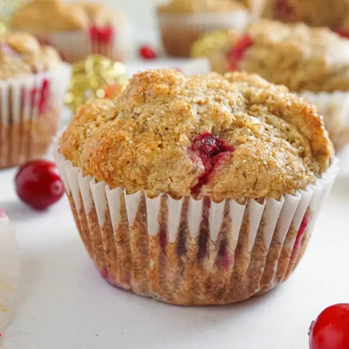 Cranberry Ricotta Muffins