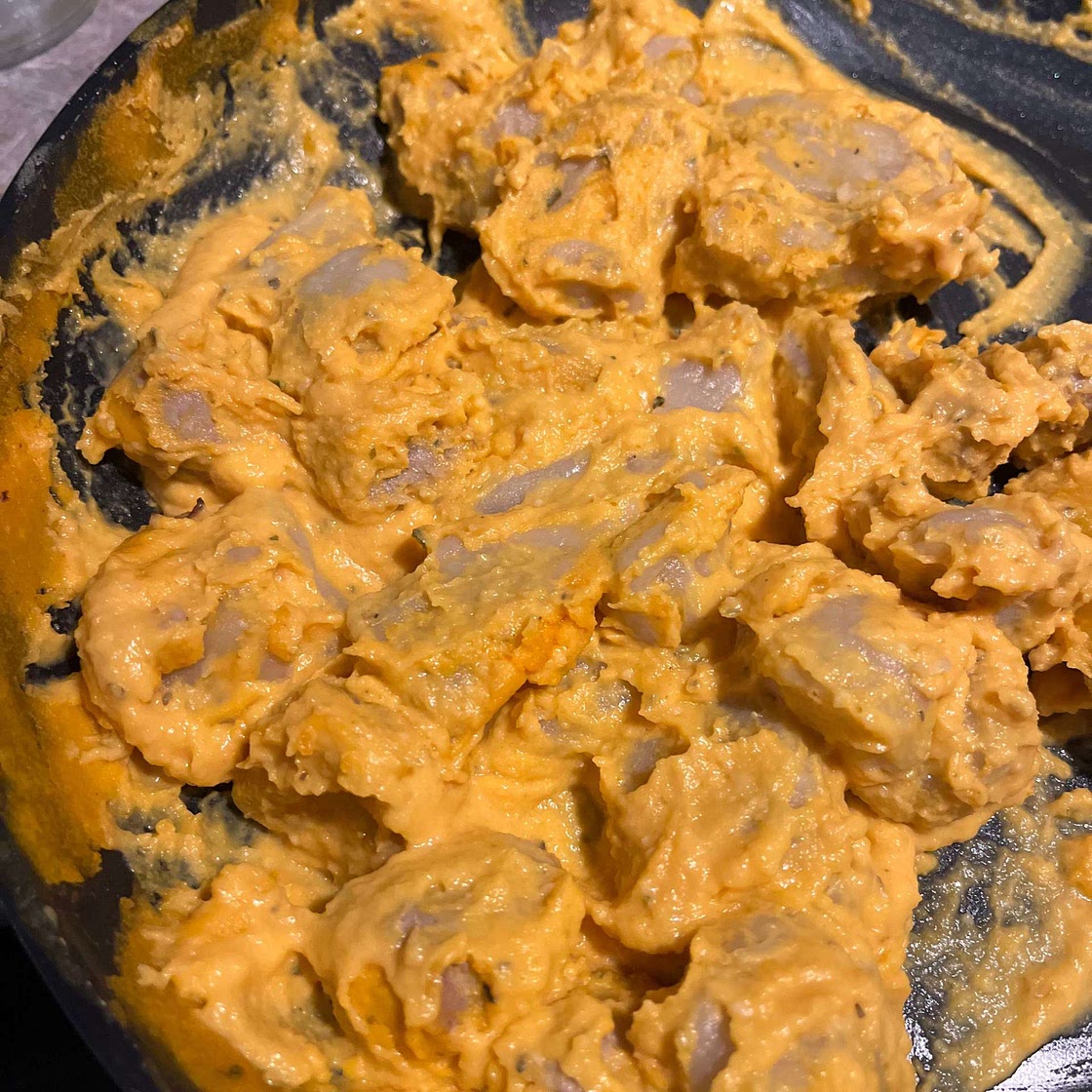 Creamy Butternut Squash Gnocchi with Sausage, Thyme, and Sage