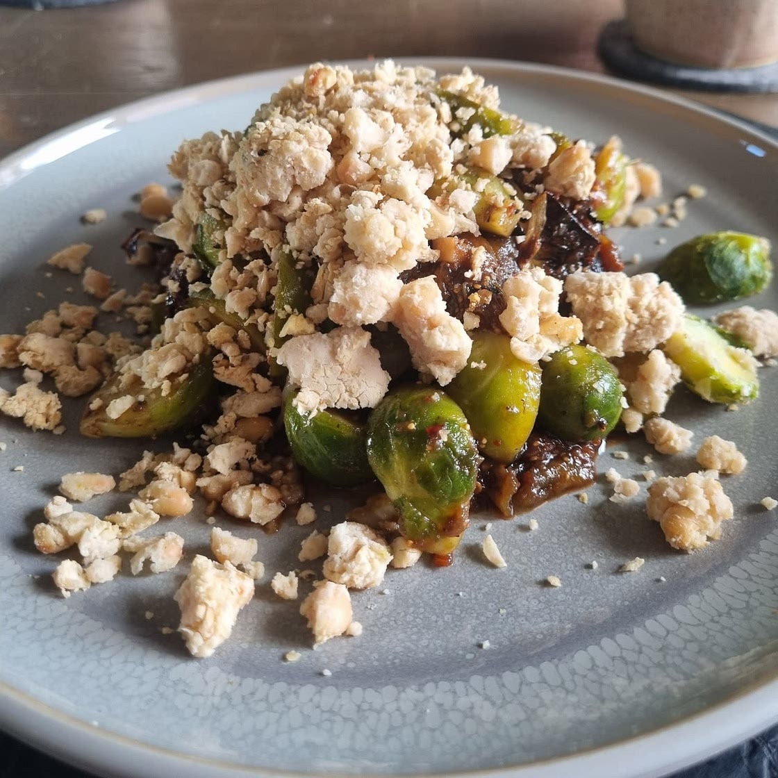 Roasted Fennel & Brussels Sprout Salad with Fig Balsamic