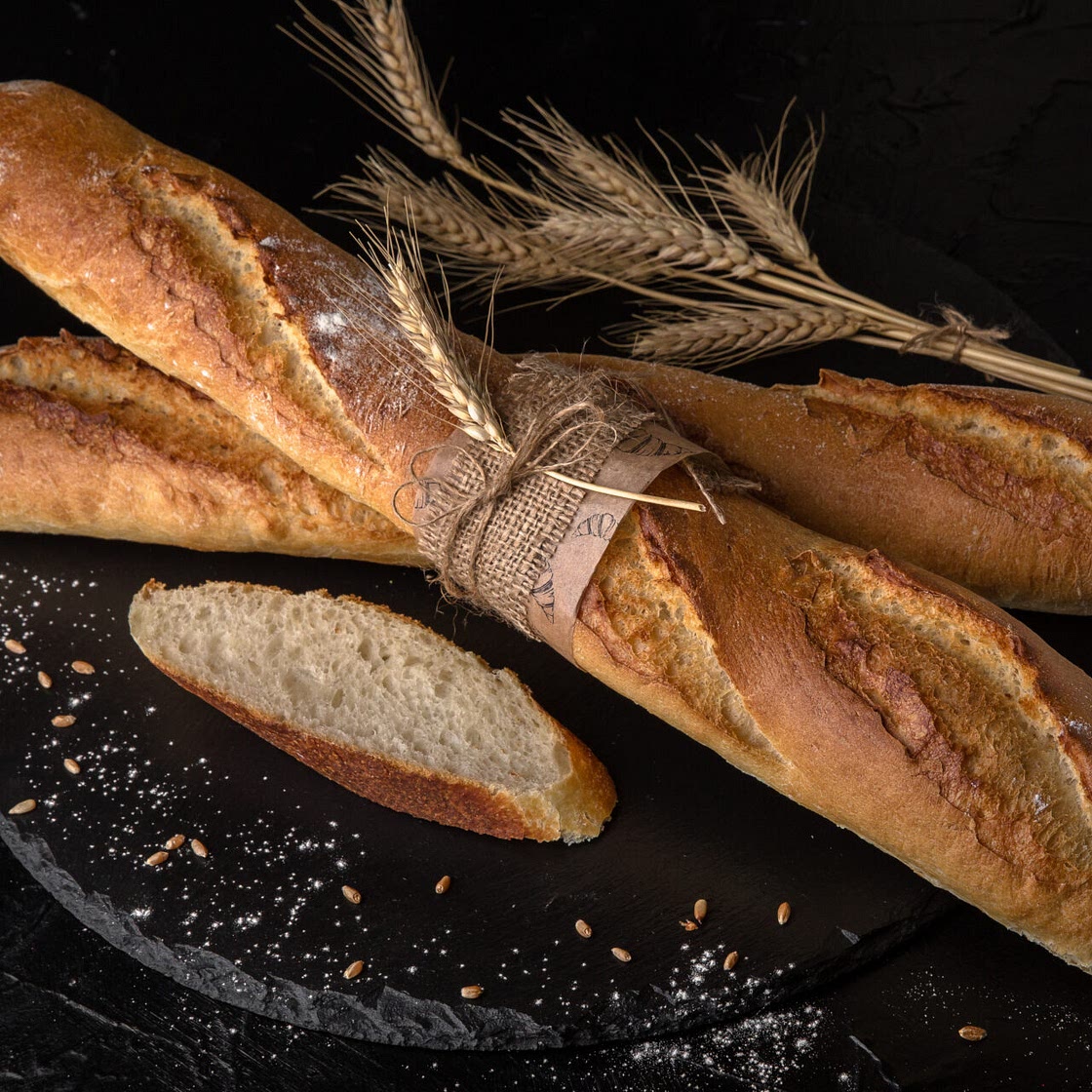 Baguette and French Bread with 100% Freshly Milled Wheat