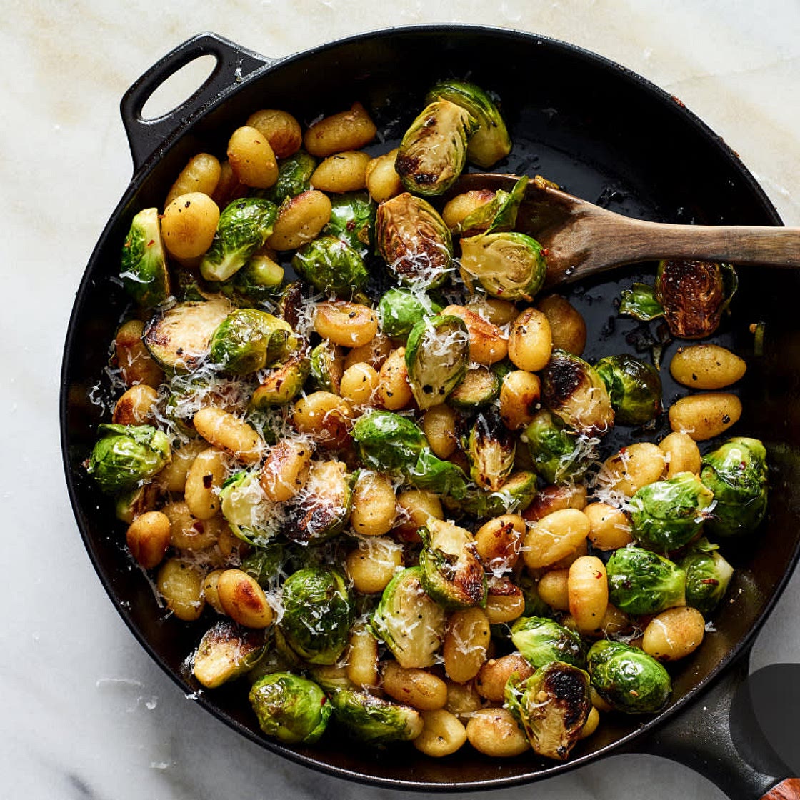 Gnocchi with Brussels sprouts