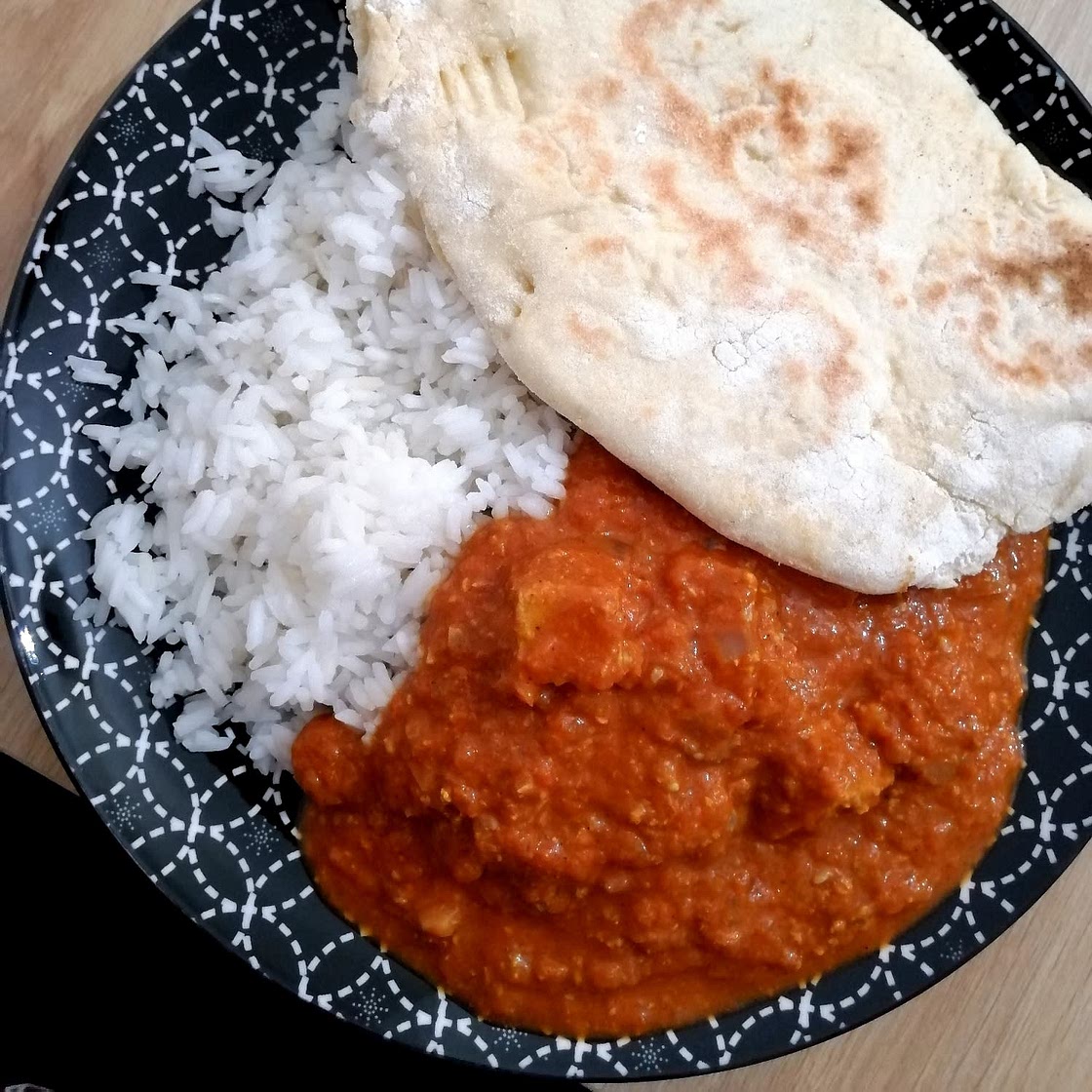 Vegan Butter "Chicken" with Baked Tofu
