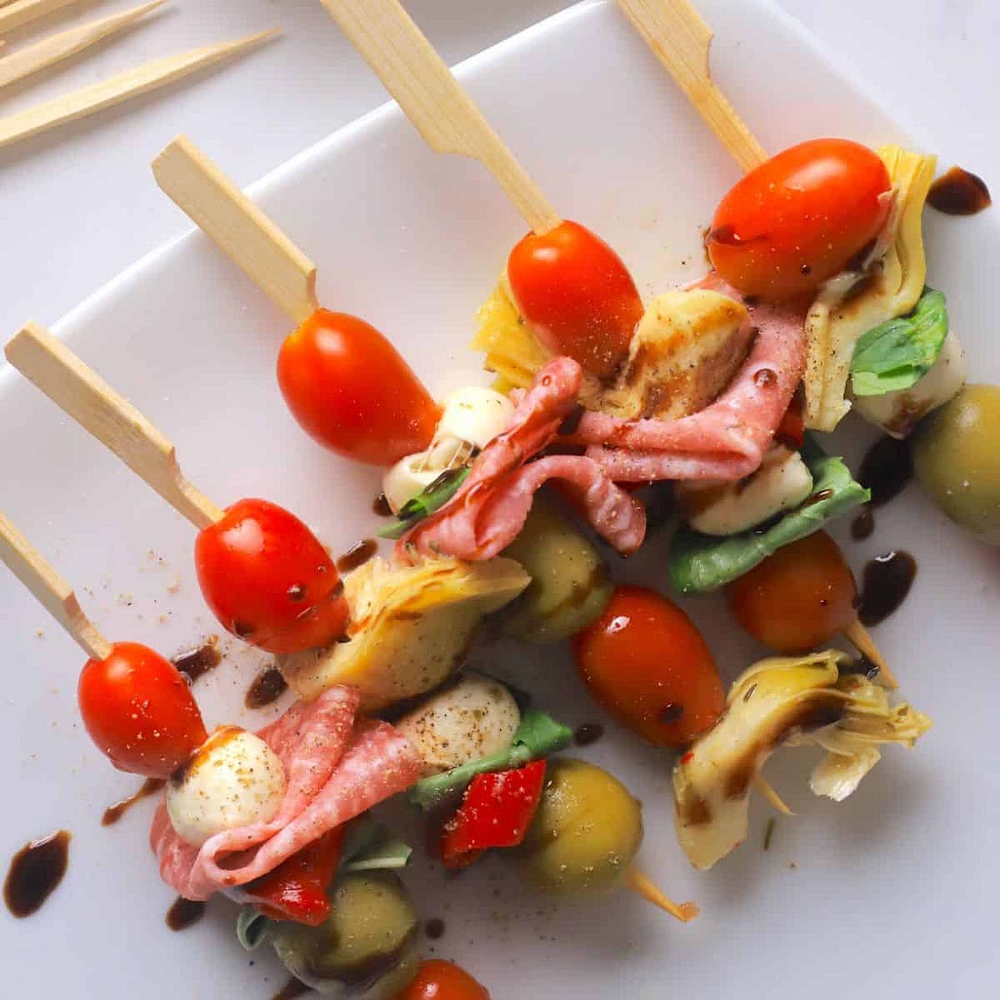 Low Carb Antipasto Skewers