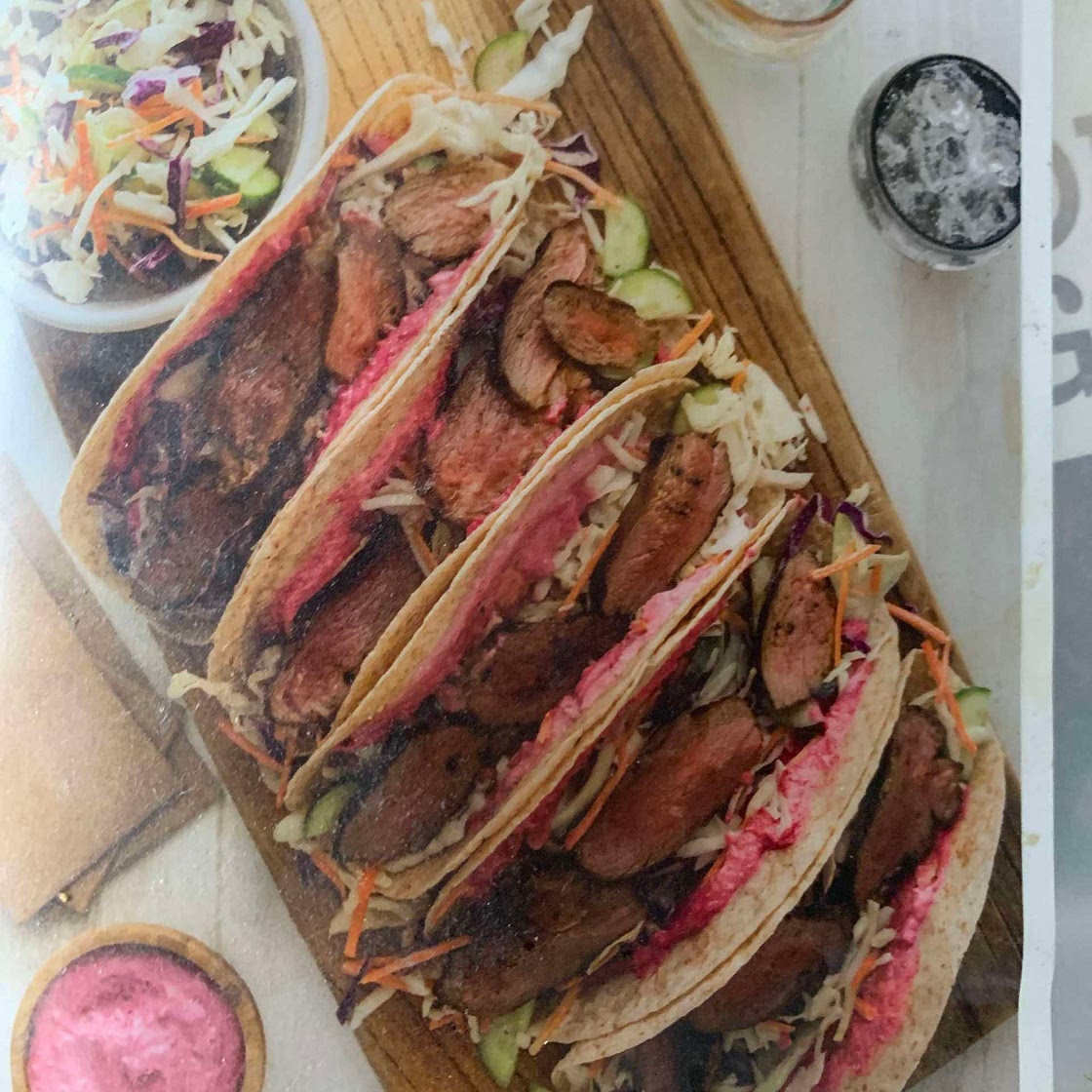 Moroccan lamb wraps