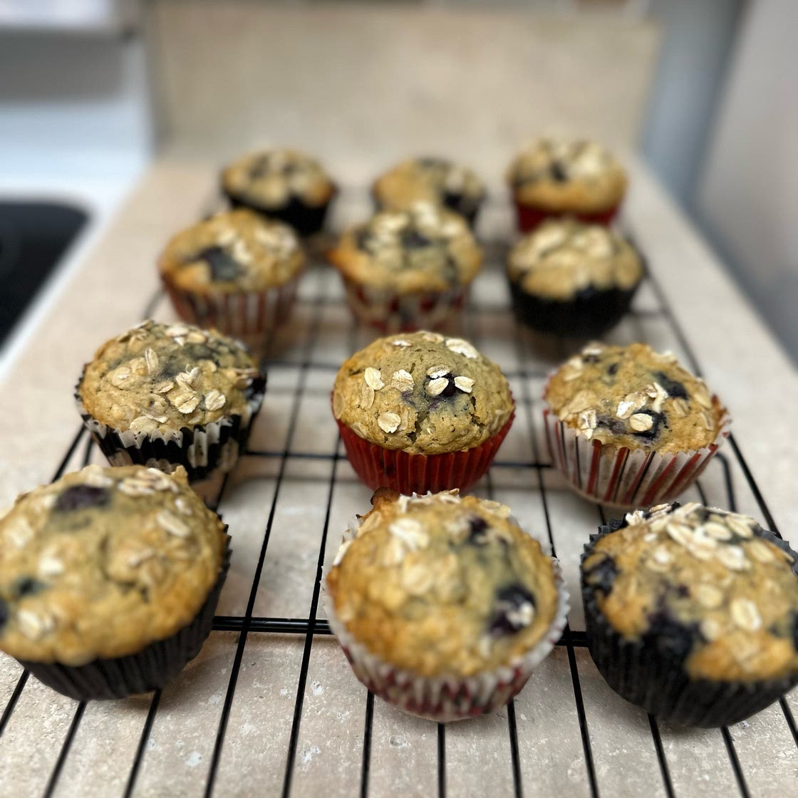 Blueberry Oatmeal Muffins