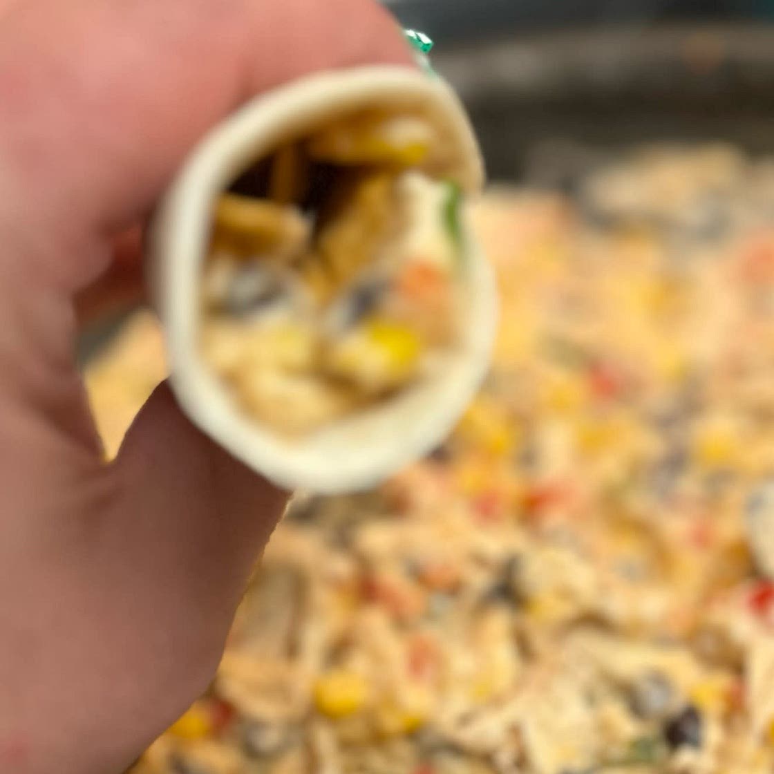 Southwest Cream Cheese Chicken Wraps
