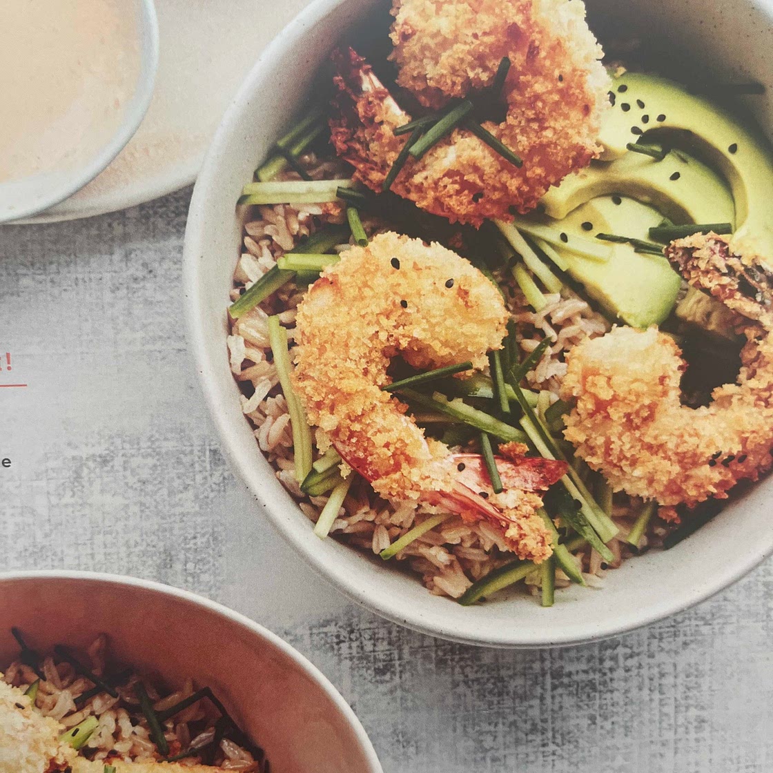 Spicy Shrimp Tempura Roll Bowls