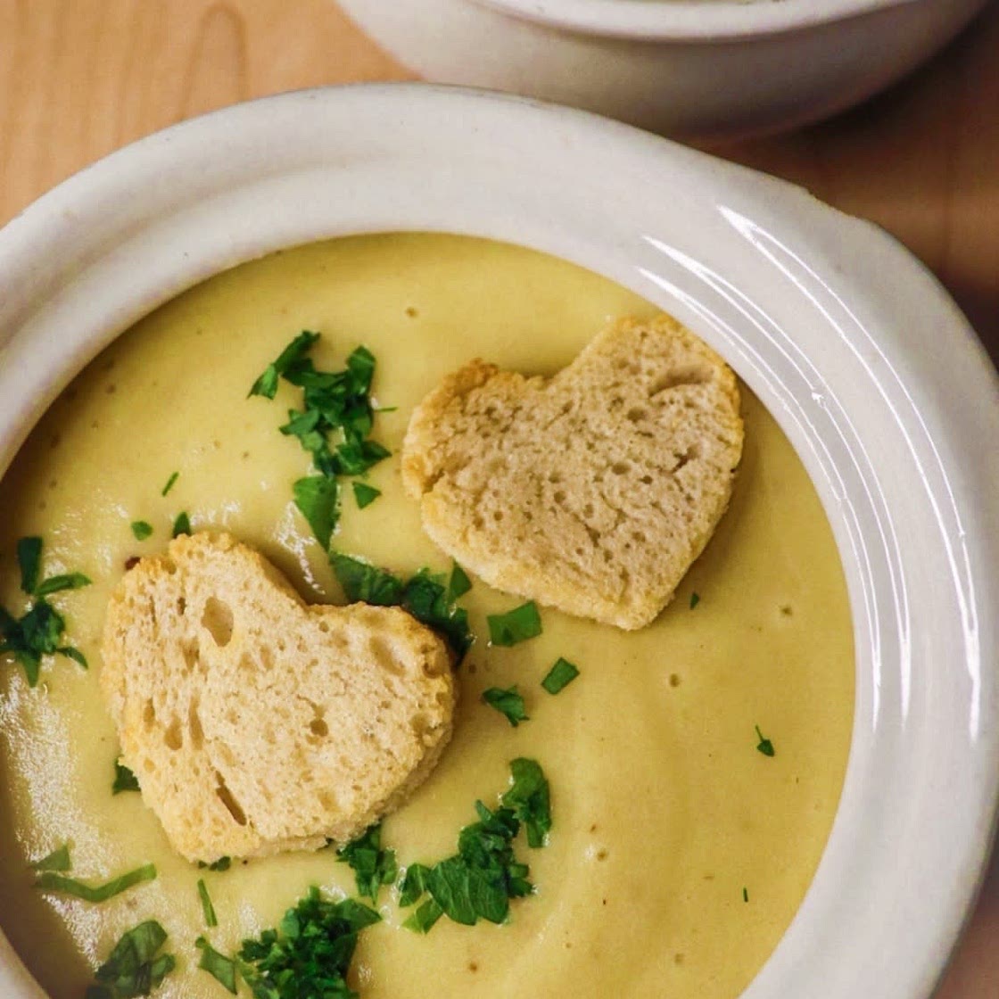 60ish Garlic Clove & Potato Leek Soup (vegan)