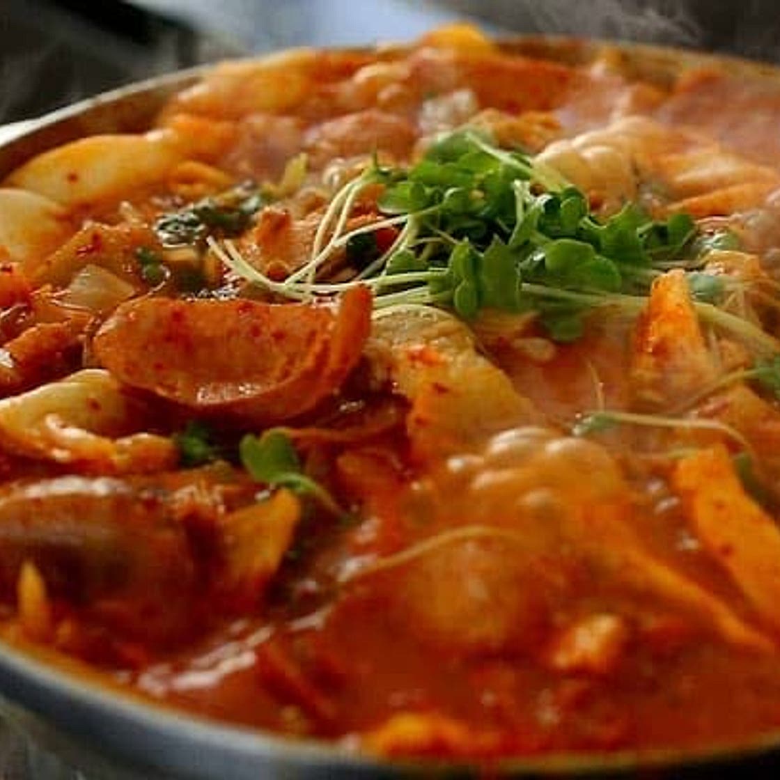 Korean Army Base Stew Budae-jjigae 부대찌개