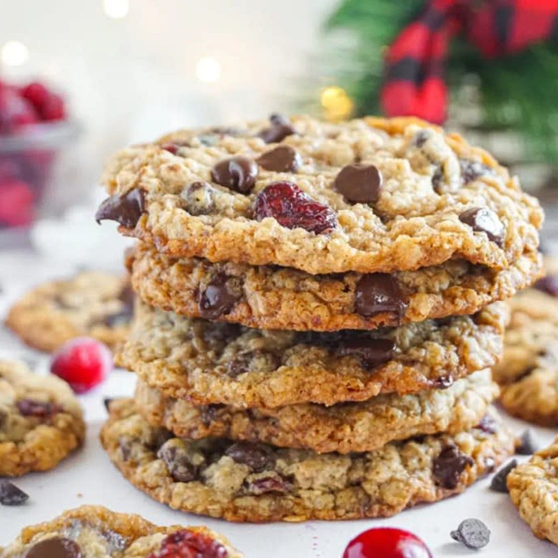 Cranberry Oatmeal Chocolate Chip Cookies