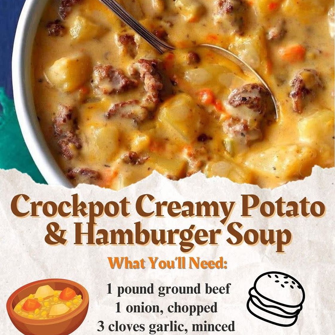 Creamy Potato & Hamburger Soup Recipe
