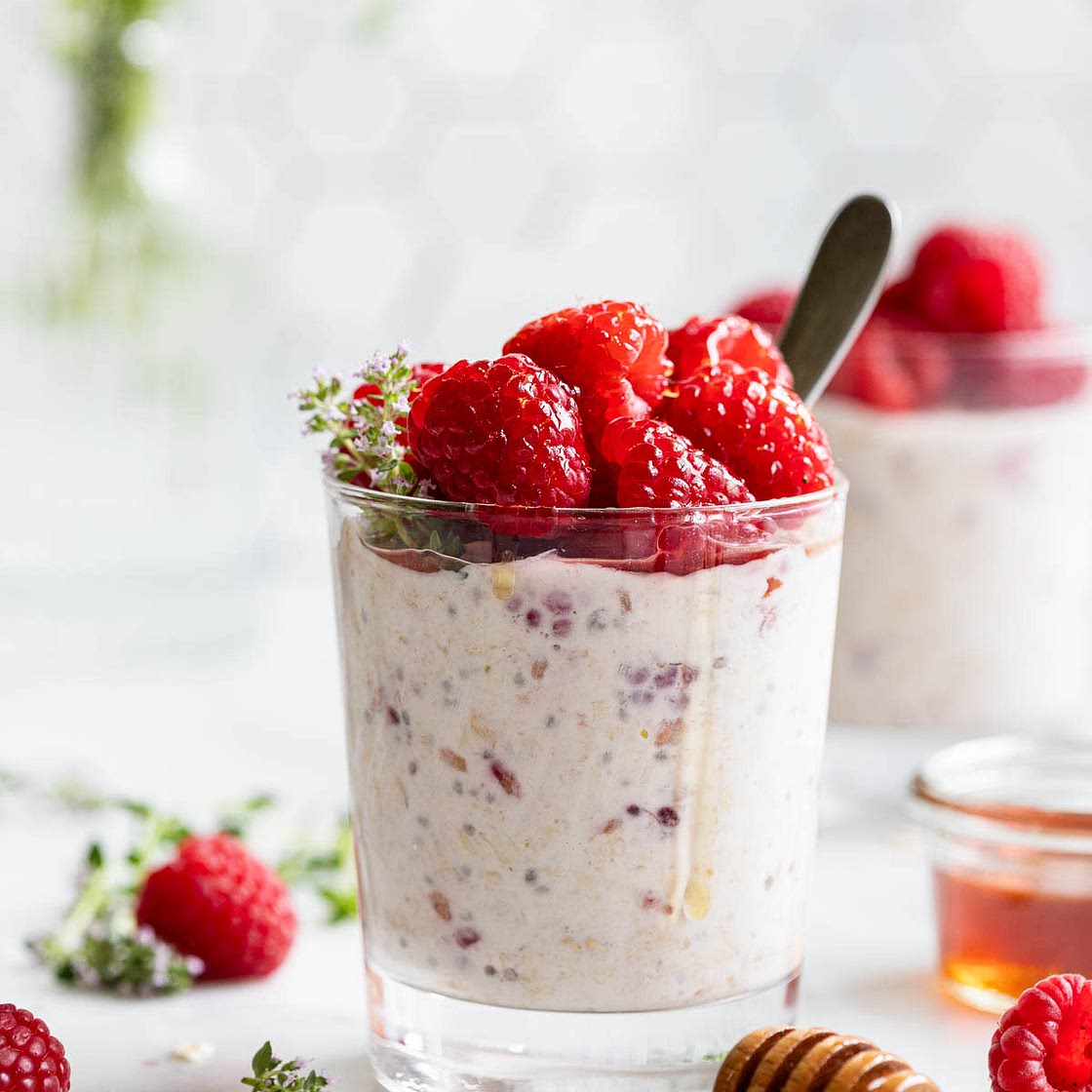 Probiotic Raspberry Bircher