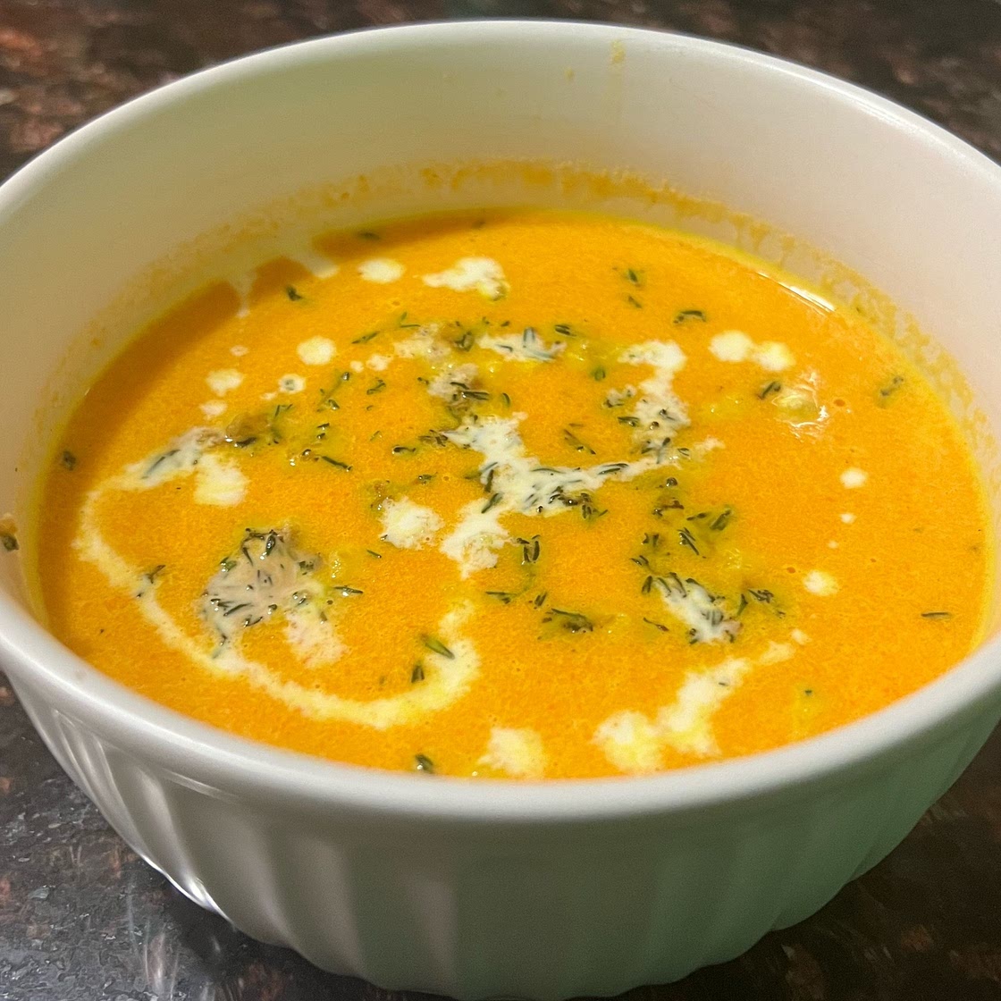 Monti's Carrot Soup and Soda Bread