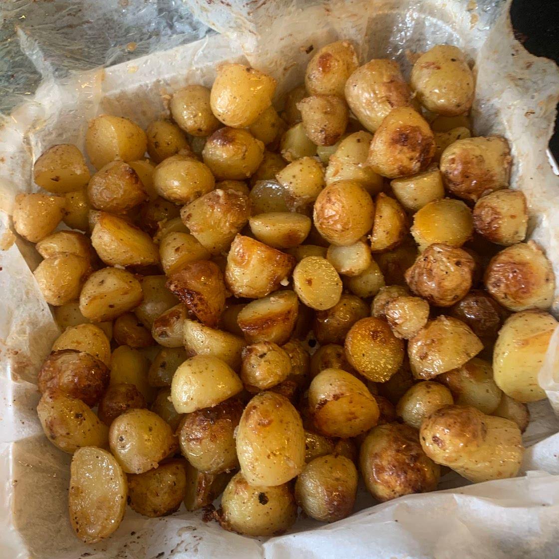 Deena’s Garlic Parsley Potatoes 