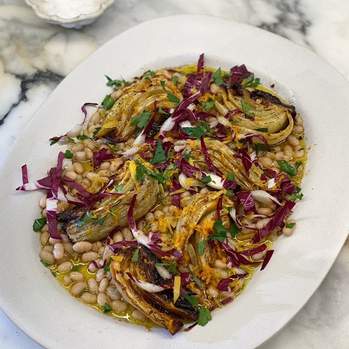 WHITE BEANS & CITRUS ROASTED FENNEL