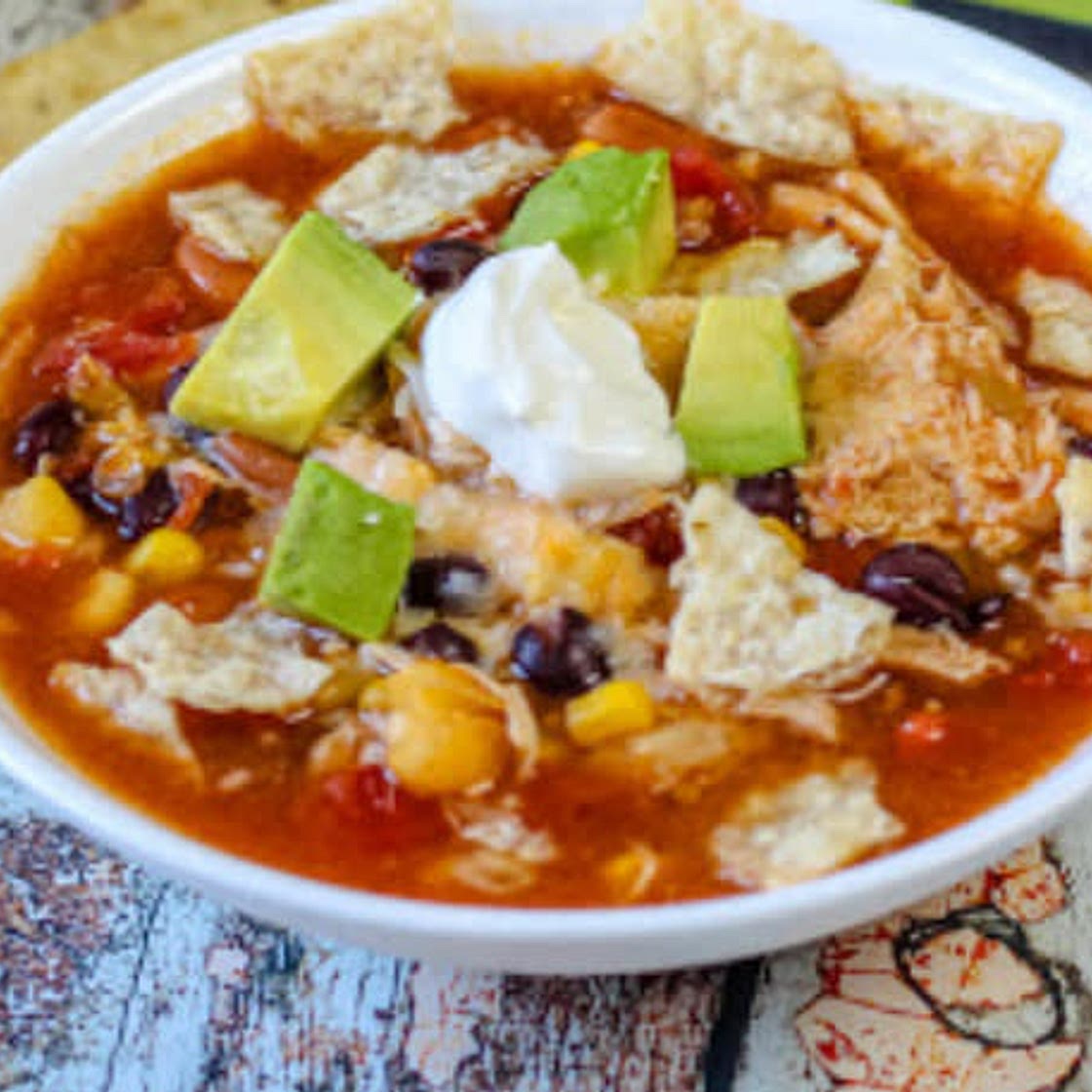 Crock pot enchilada soup