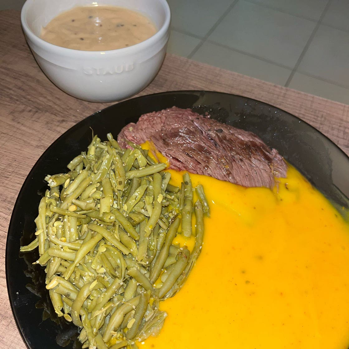 Purée de potiron, pommes de terre et parmesan